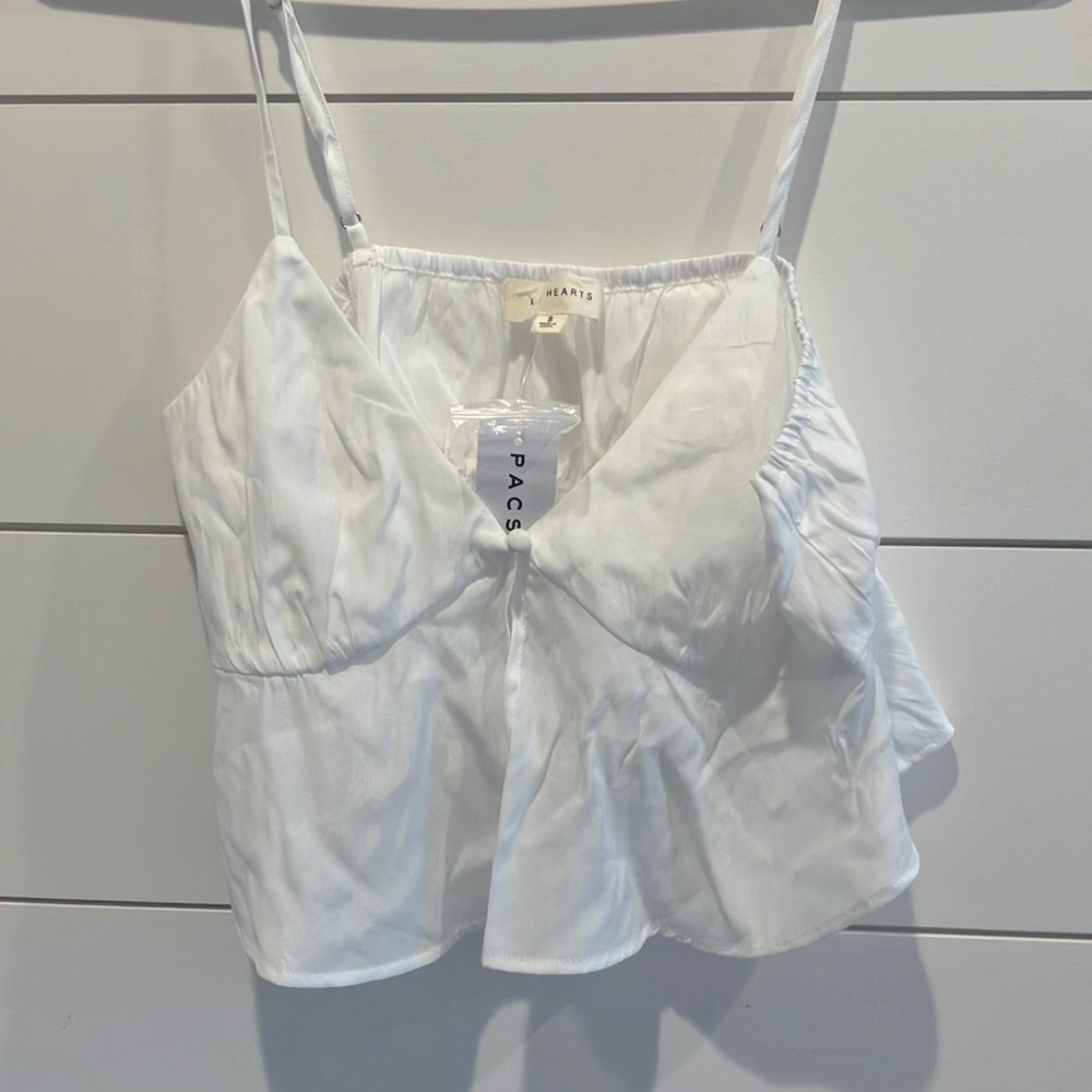 NEVER WORN Pacsun white crop